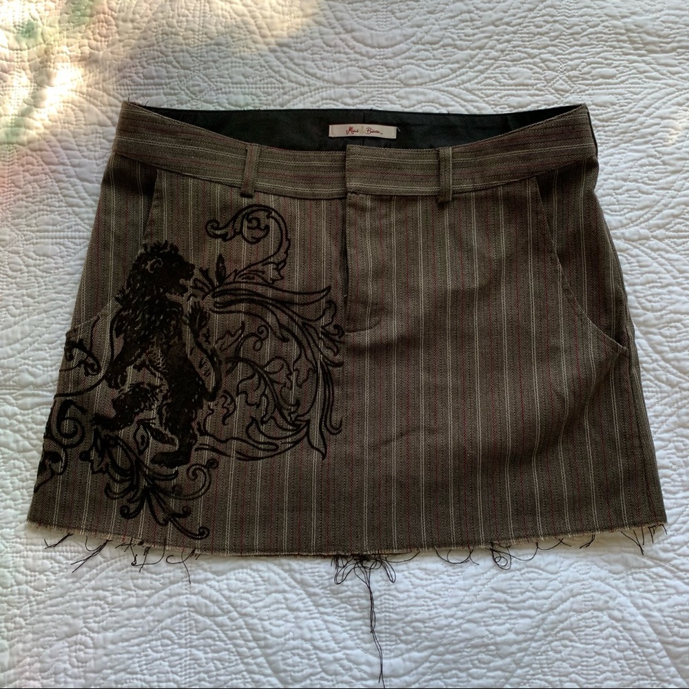 Distressed Mini Skirt